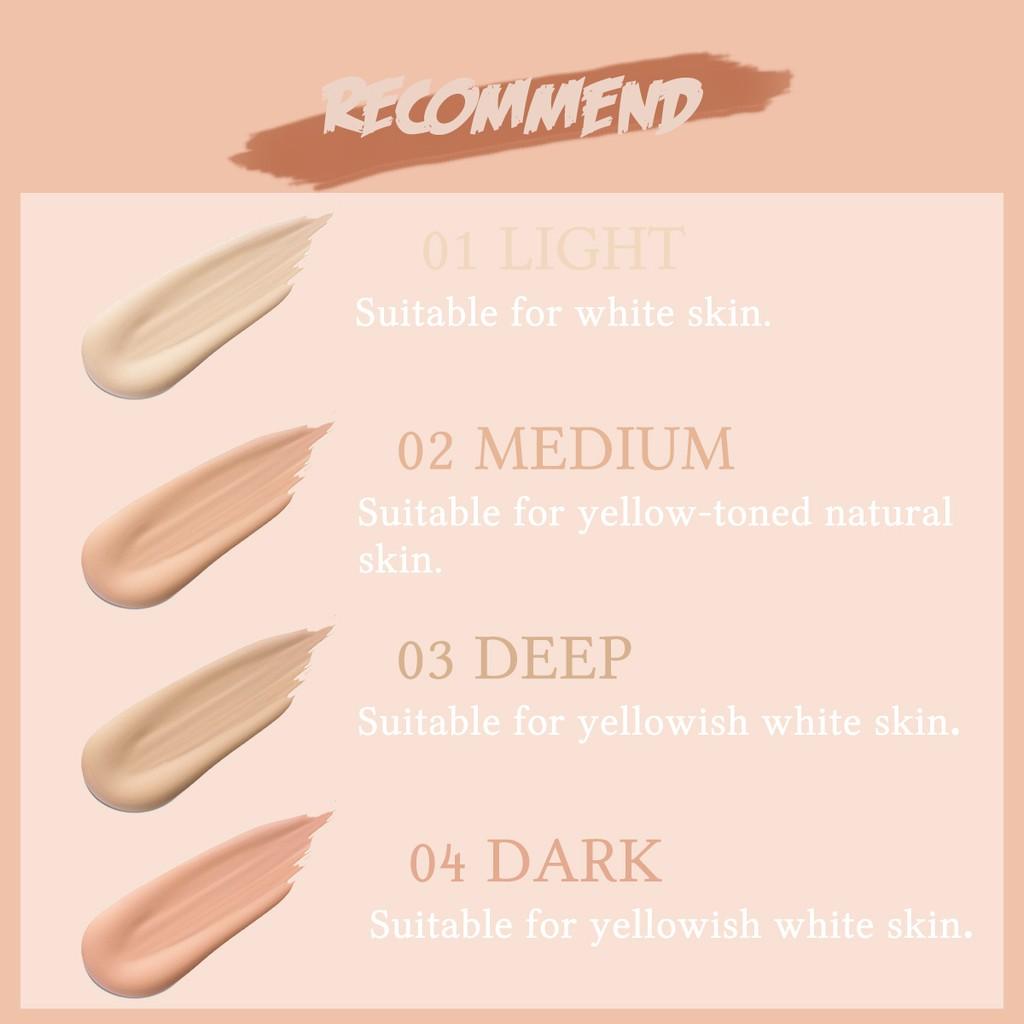 4 Farben Flüssiger Concealer Gesichtsschönheit Gesichts-Make-up Kosmetik Verstecken Sie den Makel