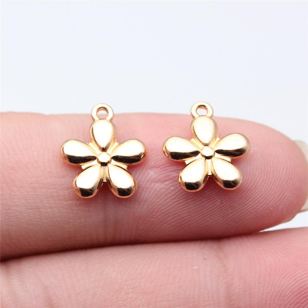 Charms Small Flower Pendants Wedding Jewelry Findings QC116