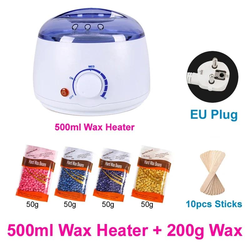 Hair Removal Wax Machine Waxing Heater and Beans Kit Depilatory Epilator Wax-melt Pot Paraffin Warmer Heating Machine