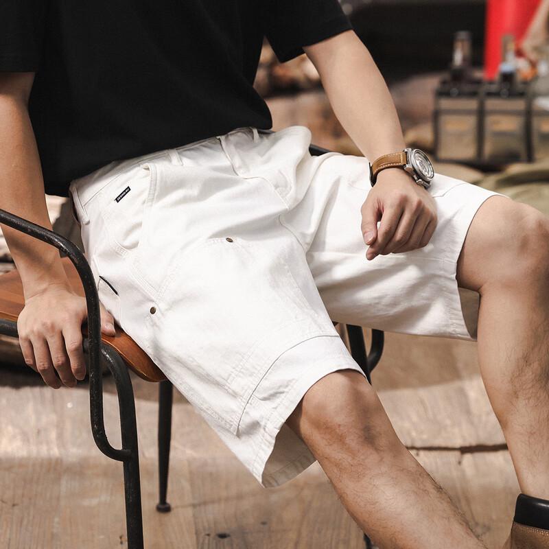 Jielennuo Men s Loose Fit Summer Denim Shorts 38