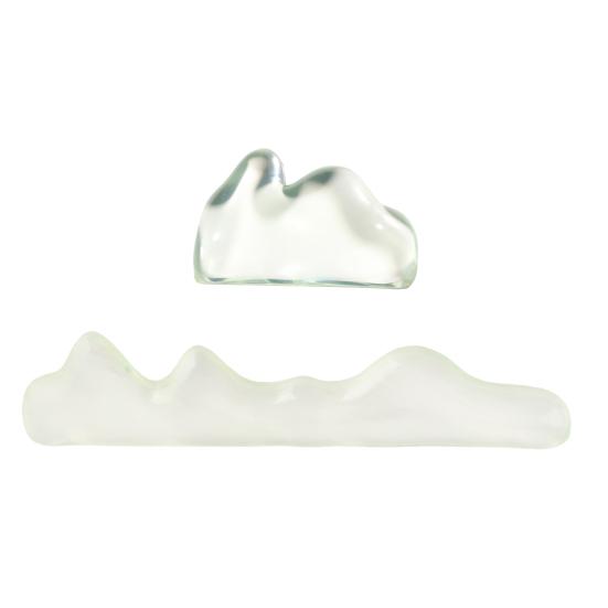 2 ks Sada gelových opěrek zápěstí Průhledná podložka pod zápěstí pro klávesnici s opěrkou zápěstí pro myš Ergonometrická podložka pro podporu zápěstí ruky pro počítačový notebook Kancelář Hraní