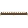 Vidaxl Bed Frame Without Mattress, Dark Brown, 90X190 Cm, With Fabric