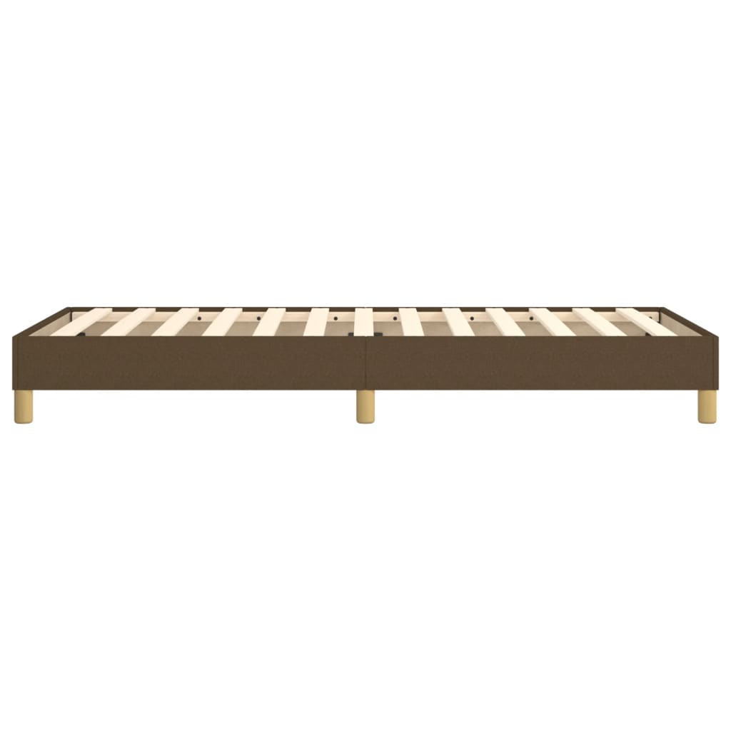Vidaxl Bed Frame Without Mattress, Dark Brown, 90X190 Cm, With Fabric