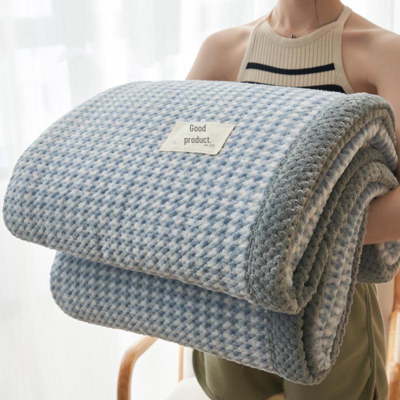 Doudou Coral Velvet Sofa and Bed Blanket