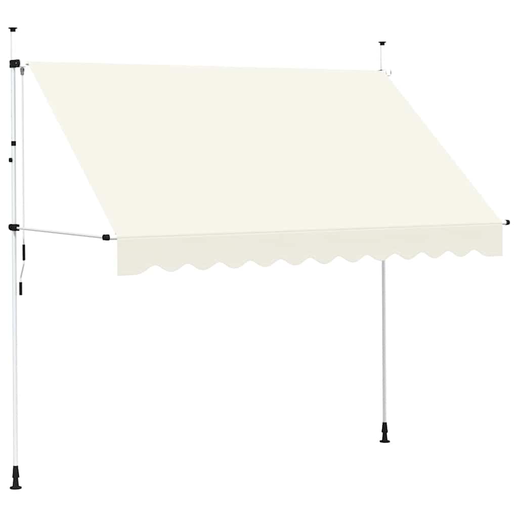 Manual Retractable Awning 300 Cm Cream White