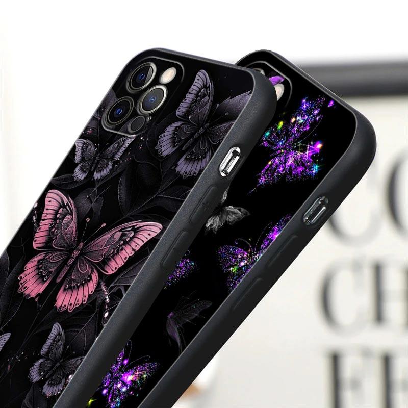 Butterfly Love Beautiful Phone Case For Apple iPhone 16 15 14 13 12 11 Pro Max XR XS Max 7 8 Plus SE2 Back Cover Silicone Cases