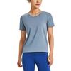 Under Armour Solid Color Training Sports Crew Neck Short Sleeve T-Shirt Women Tops Gray 1379155-002
