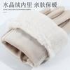 Autumn and winter warm gloves can touch screen gloves, piled and thickened anti-wind and cold students cute riding electric vehicle gloves