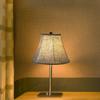 Double Brown Lamp Shade Set of 2, TOOTOO STAR Large Barrel Lampshade for Floor Light and Table Lamp 6x12x8.5 inch, DIY Fabric Natural Linen Hand