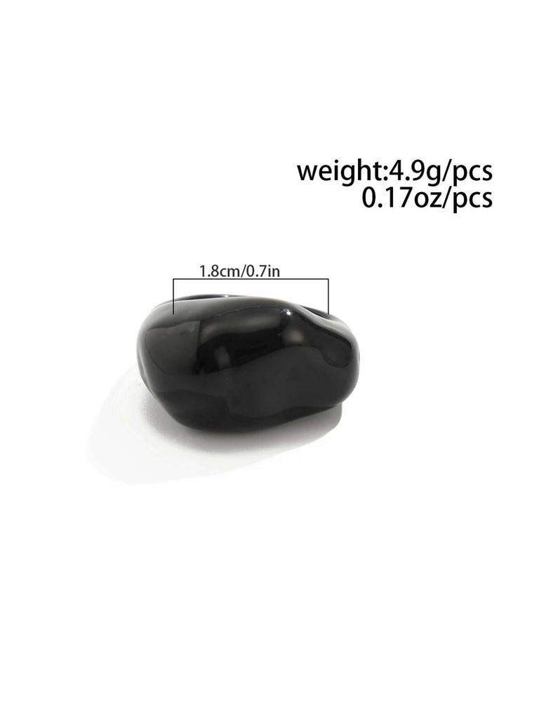 Ingemark Simple Irregular Resin Plastic Finger Rings for Women New Trend 2026 Boho Geometric Rings Aesthetic Party Jewelry Gift