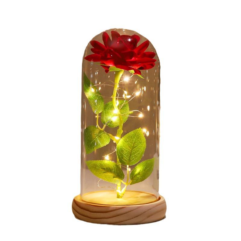 Preserved Rose Glass Dome Gift for Valentine's and Women's Day