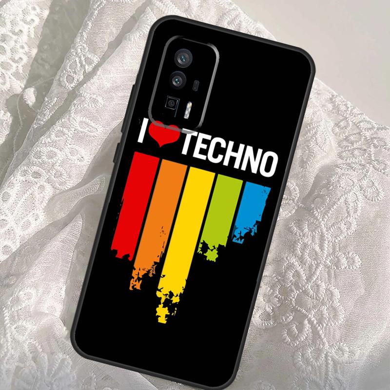 

Techno Music Case For Xiaomi 13T 14T Pro 12T 11T 13 14 Ultra POCO X6 Pro M6 X3 X5 M5s F3 F5 F6 Cover POCO M5s