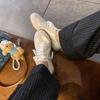Women's Retro Colorblock German Trainers 2025, Versatile Inner Heightening Round Toe Lace-up Casual Sports Shoes, Forrest Gump Style.