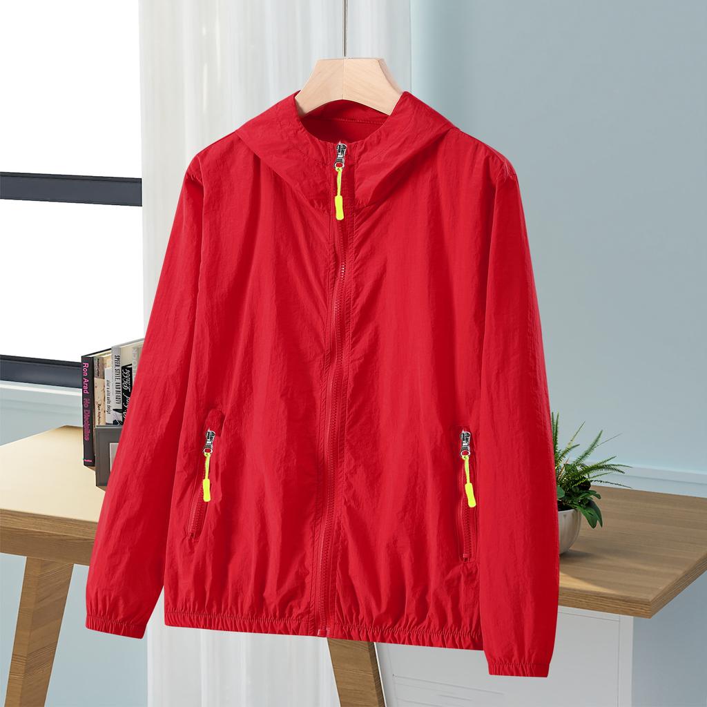 UPF50+ Thin Ice Silk Sun Protection Jacket for Men and Women Summer Sports UV Protection Skin Clothing Breathable
