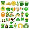 32Pcs Patrick's Day Iron On Patches Embroidery Applique Embroidered Iron/Sew On Repair Patches for Clothing Jackets