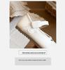 2026 Spring Girls' Korean Style Princess Leather Shoes - Soft Sole, Round Toe