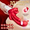 5-in-1 Zungenschwung-Vibrator Erwachsenenspielzeug Beheizter Vibrationsstab Weiblicher G-Punkt Vaginal-Massagegerät Stimulator Weiblicher Masturbator