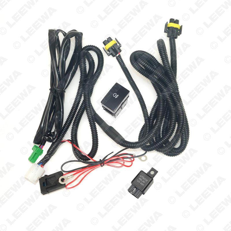 Compatible Fog Light Switch & Wiring Harness for 2014-2018 Honda City H11.