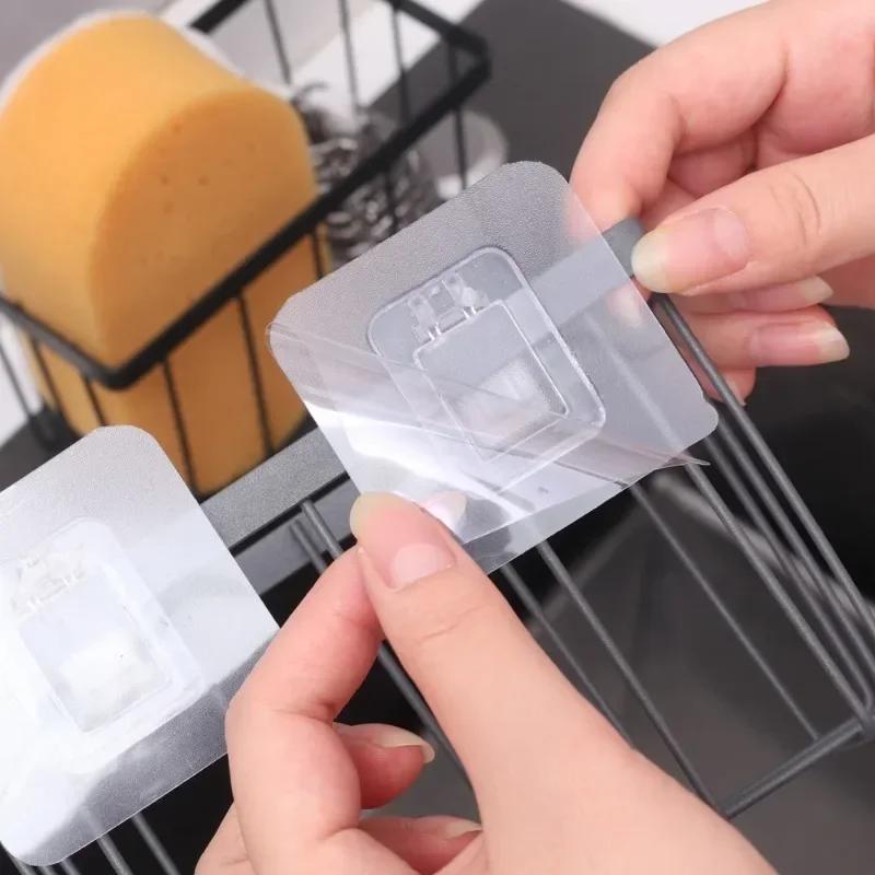 Kitchen Sink Drain Rack Organizer Stainless Steel Self-draining Sink Shelf Soap Sponge Holder Dishcloth Towel Rack Filter Basket