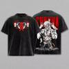 Anime Jujutsu Kaisen Ryomen Sukuna Graphic Tee Men's Clothing Washed Cotton T-shirt Casual T-shirt Harajuku