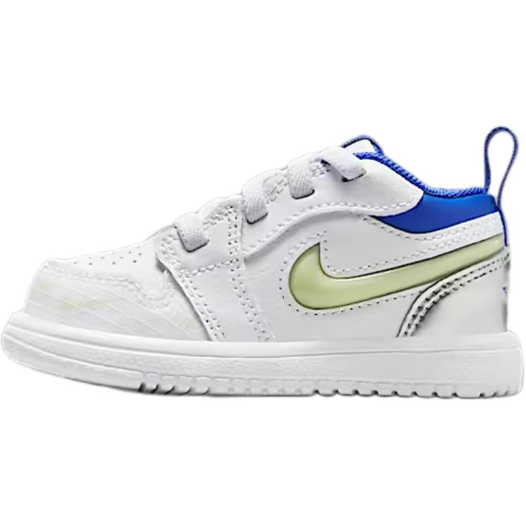 Jordan 1 Low Alt Sneaker Comfortable Non-Slip Durable Low-Top Walking Shoes Baby Sneaker White Blue HJ9957-100