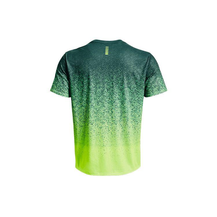 Under Armour UA Rush Gradient Logo Print Crew Neck T-Shirt Men Tops Teal 1378403-722