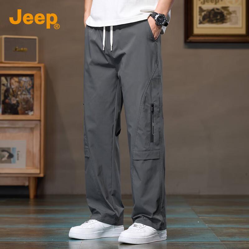 

JEEP Men s Summer Thin Straight Leg Cargo Casual Pants 4XL