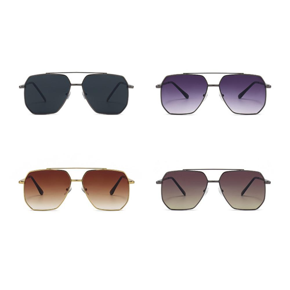 Multicolor Zinc Zinc Alloy Polygonal Sunglasses Lightweight Men UV400 Eyewear Outdoor
