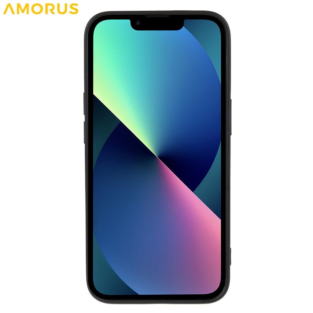 For iPhone 13 Case Precise Cutouts TPU Fiber Lining Shockproof Phone Cover