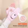Graphene Heating Gloves Usb Rechargeable Smart Electric Gloves Winter Warm Solid Color Gloves Detachable Finger Gloves
