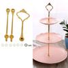 3-Tier Cupcake Stand Fruit Plate Holder Desserts Snack Candy Buffet Stand Tower For Christmas Wedding Party Cake Dessert Tray