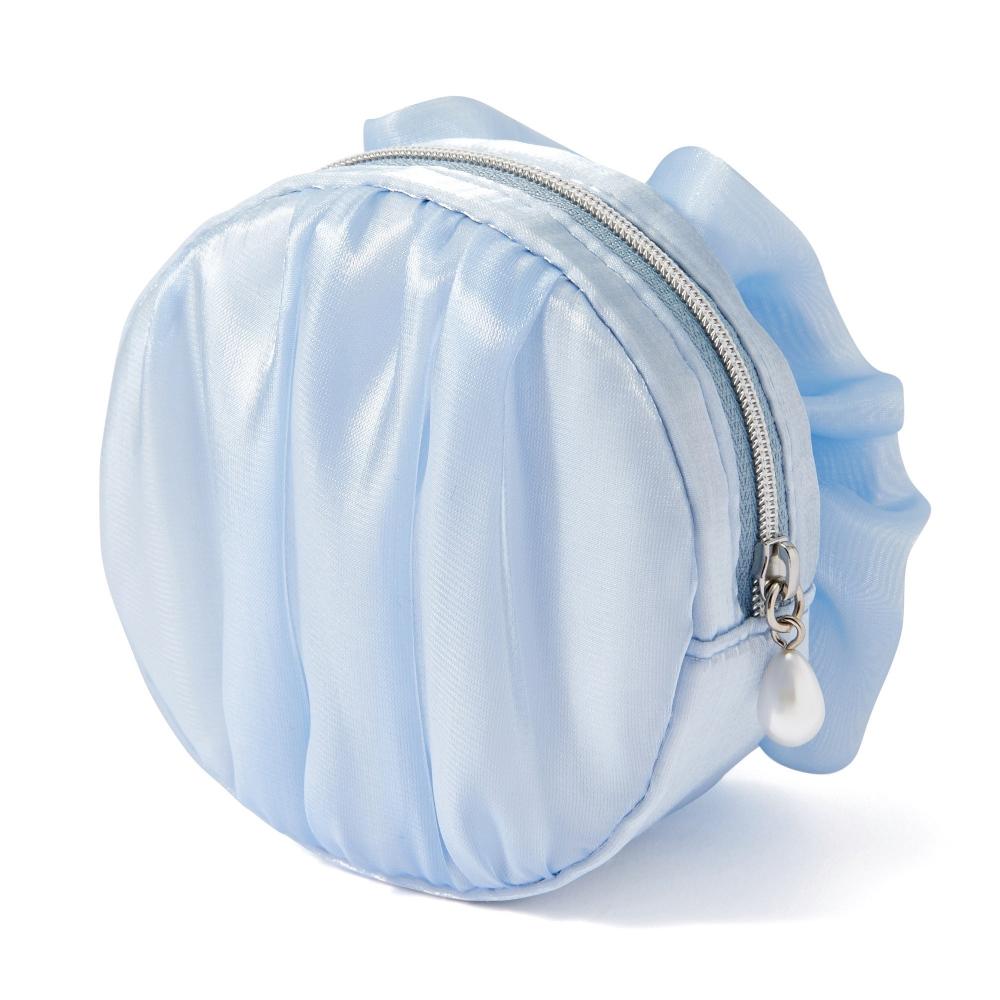 Franc Franc Japan Organza Flower Mini Pouch Light Blue