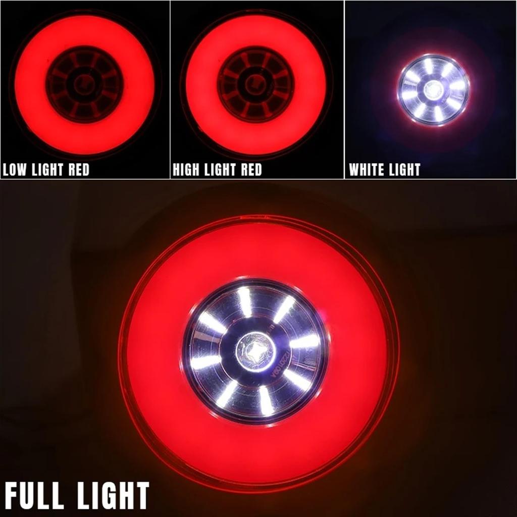 Tail Lamp 4" Round LED Tail Light Car Stop Brake Tail Light Running Lamp