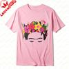 Frida Kahlo Floral Crown Graphic T-Shirt for Women Mexico Cultural Print Tee Boho Casual Short Sleeve Artistic Top Cotton Tshirt