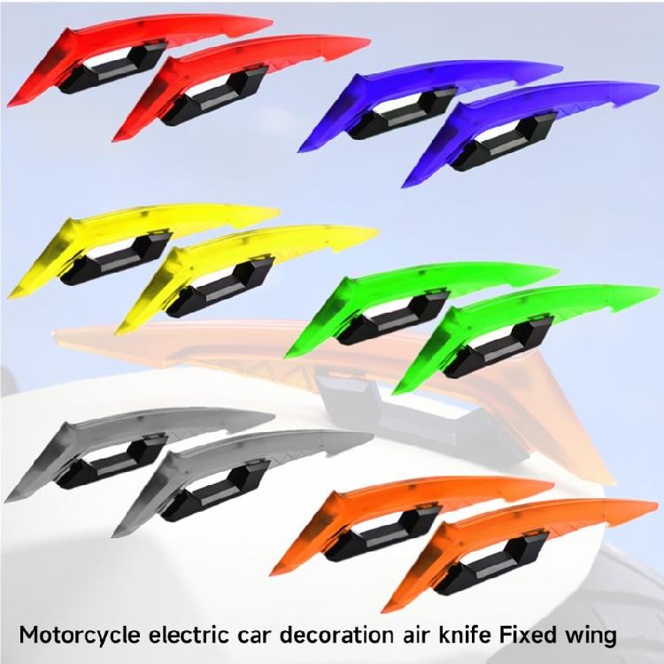 Motorcycle Front Fairing Aerodynamic Winglets Side Spoilers Decorative Sticker