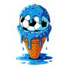Soccer Ball Window Clings Ice Cream Ball PVC Decals Removable Static Glass Sticker for Bedroom Living Room Office Sports Bar Decor