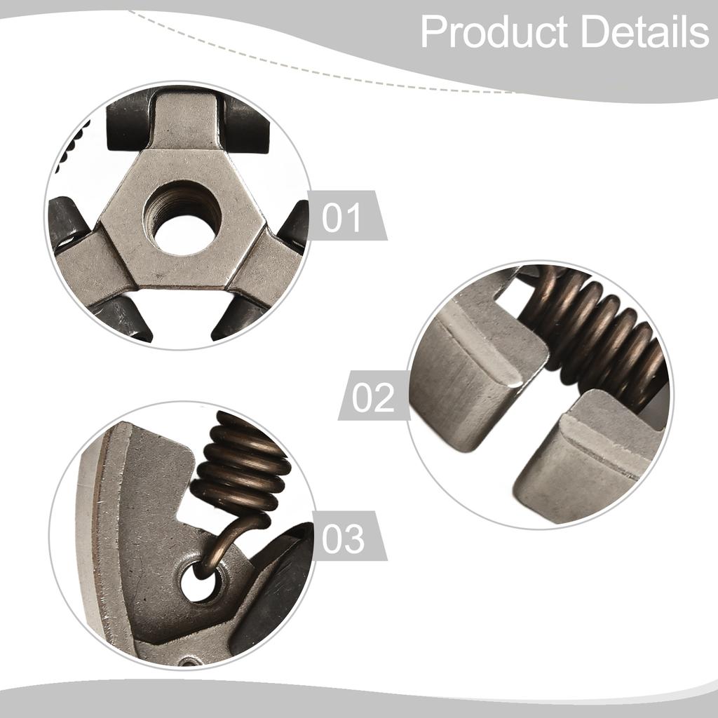 For MS192T Chainsaw Clutch Replacement with Shoe and Spring Assembly Designed for Compatibility with Multiple Chainsaw Brands