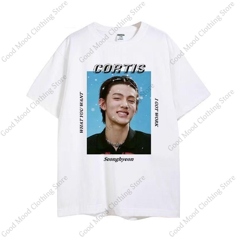 CORTIS T-Shirt Seonghyeon JAMES MARTIN Print T-Shirt Kpop Mode Fans Kleidung Bequem Weiche Baumwolle Kurzarm T-Shirts
