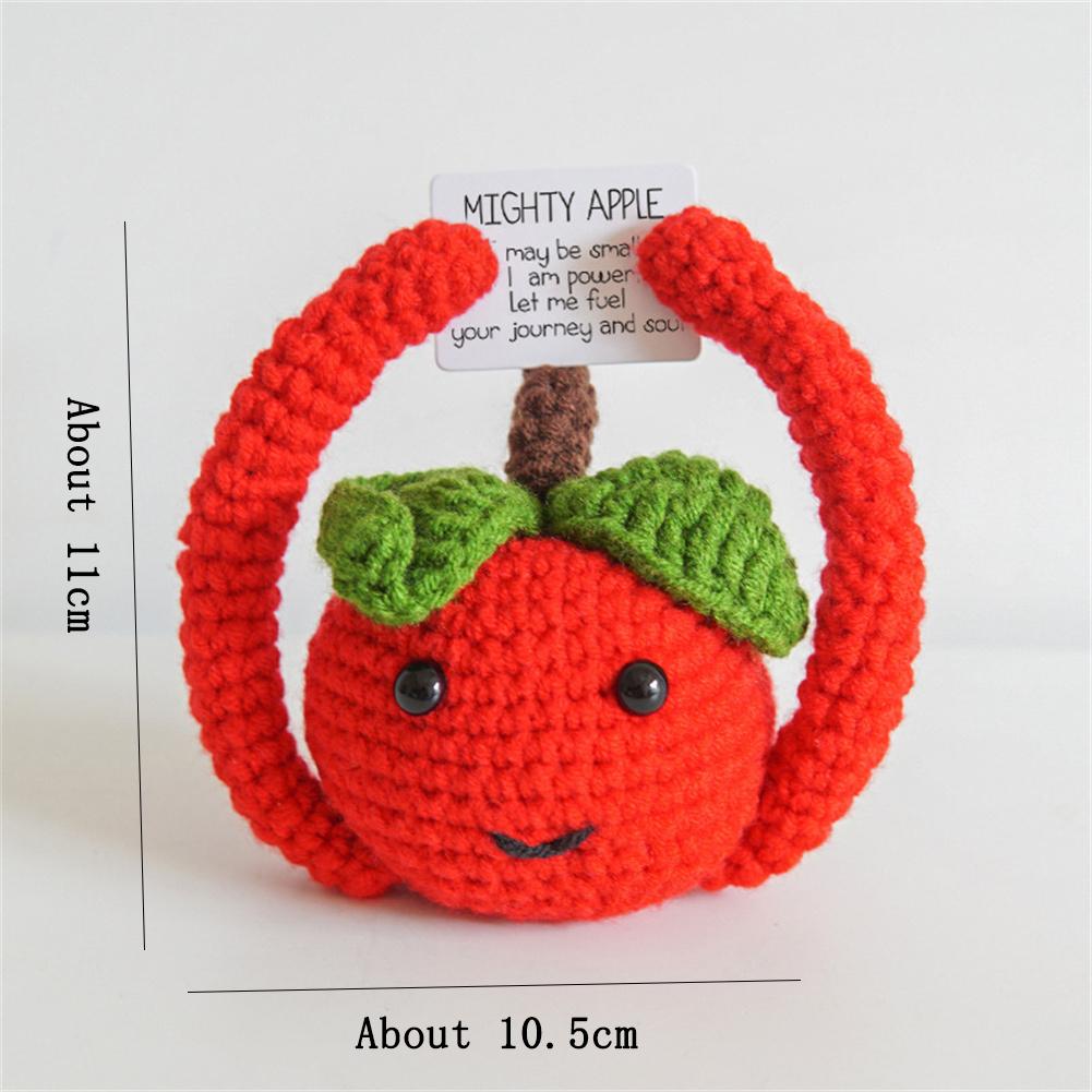 Positive Cute Potato Home Room Decor Mini Handmade Plush Ornament Knitting Wool Yarn Doll Birthday Gifts Room Decorations
