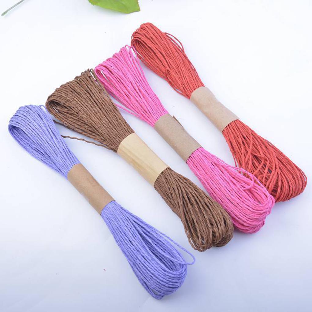 30M Multi Colors Paper Cord Craft Rope Twine String Gift Wrapping Ribbons