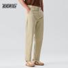 XueZhongFei Men's Straight-Leg Casual Trousers