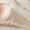 Sexy Lace Smooth Fabric Push-Up Underwire Bra with Anti-Sagging Side Support