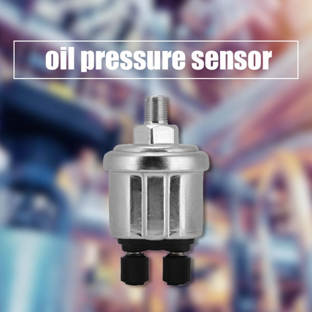 1/8 NPTF Oil Pressure Sensor Bright Thread Pressure Sending Unit Electrical Applications