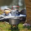 Portable Alcohol Stove Mini Burner for Outdoor Camping Cooking Picnic (Bluestone Green)