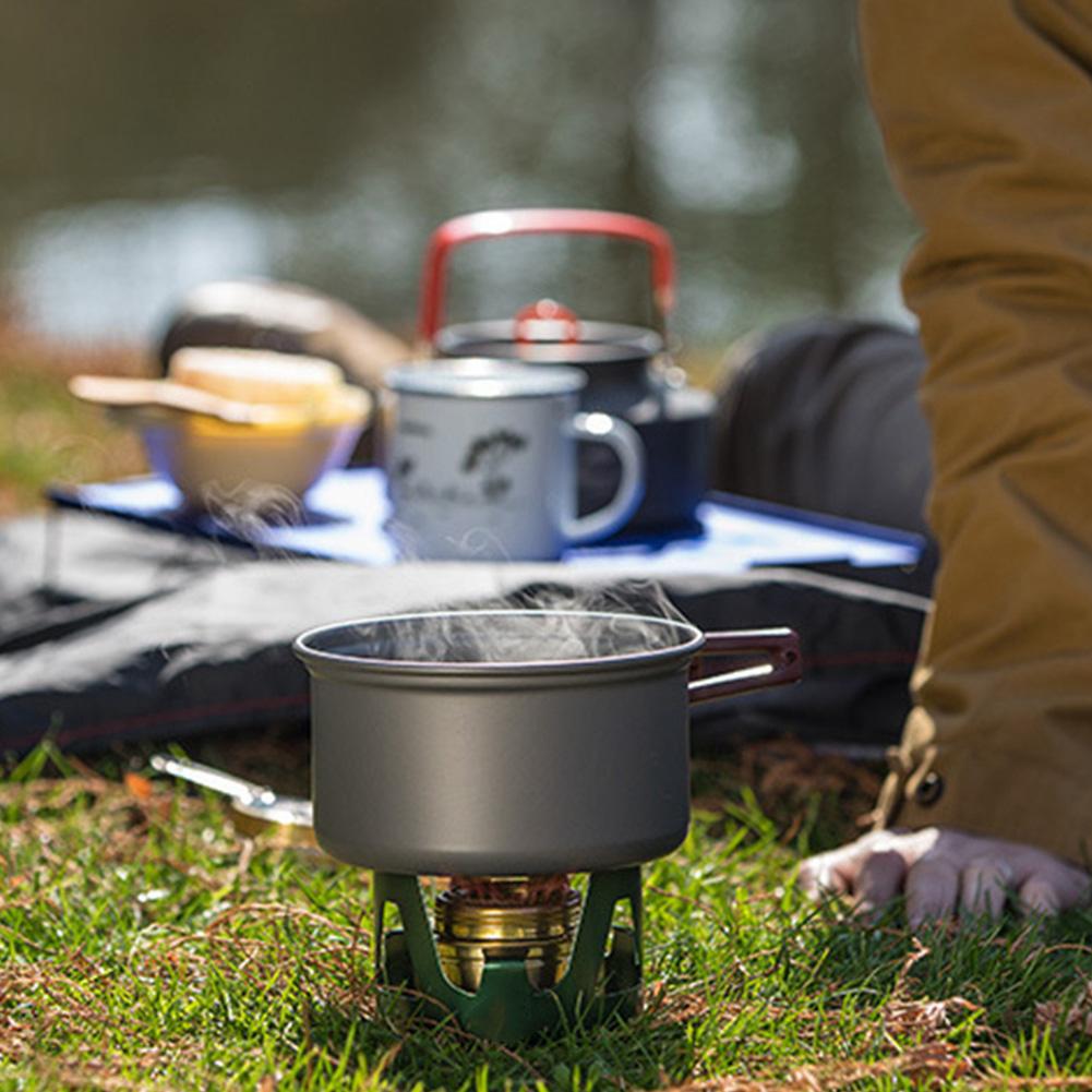 Portable Alcohol Stove Mini Burner for Outdoor Camping Cooking Picnic (Bluestone Green)