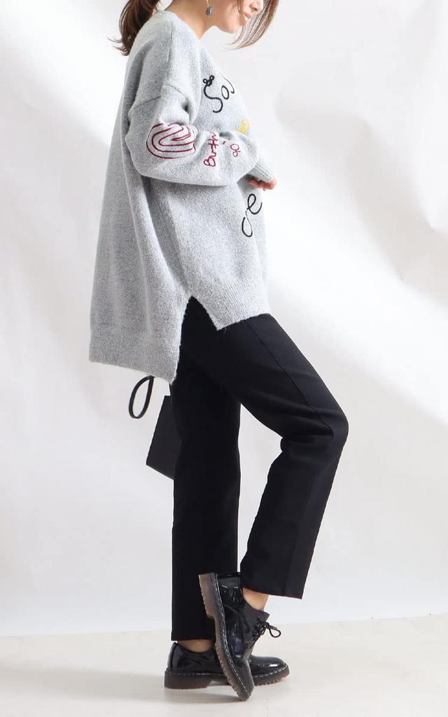 Gold Japan Plus Size Stretch Twill Straight Available in Sizes for Shorter jp381s Black Women's Pants, People, LL,