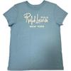 Polo Ralph Lauren Letter Logo Print Crew Neck Short Sleeve T-Shirt Women Tops 211941853-005
