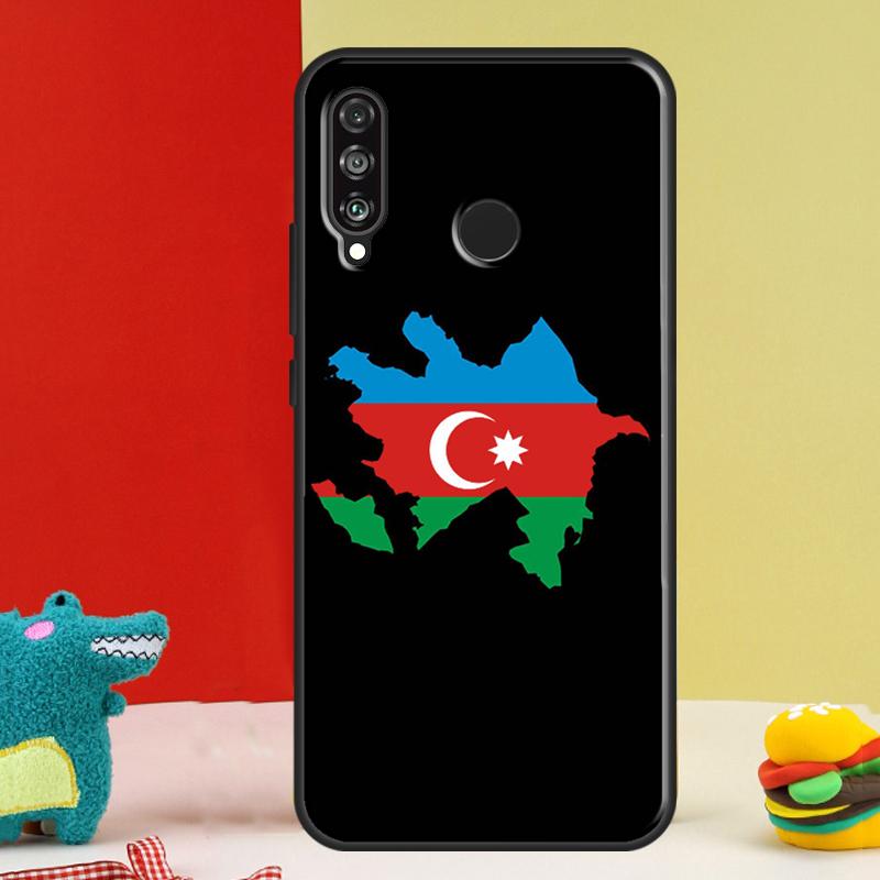 Azerbaijan Flag For Huawei Nova 12i 12s 11i 5T 9 10 SE Y91 Y90 Y60 Y70 Y72 Y61 P60 Pro P20 P40 P30 Lite Case
