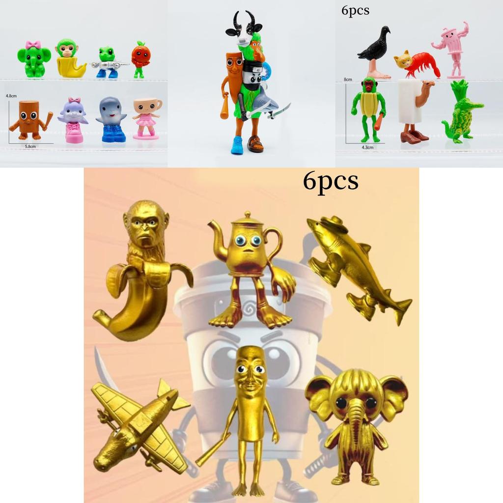 Italský Brainrot Al PVC Sada Figur Mythických Stvoření S Sběratelským Designem Pro Fanoušky Fantasy