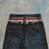 DRIPX Pantaloni di Jeans Baggy Classici Lavati a Vita Alta per Uomo e Donna Jeans a Gamba Dritta Minimalisti per il Lavoro e per Vestirsi